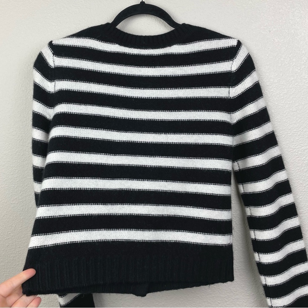 Anthropologie Maeve Women's Small Cashmere Crop Cardigan Sweater Parisian Style - Picture 16 of 16